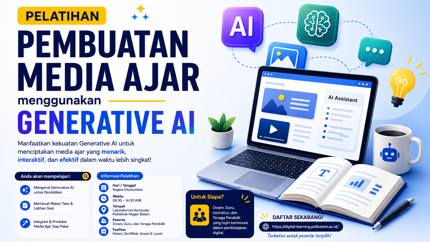 Pelatihan Pembuatan Media Ajar menggunakan Generative AI